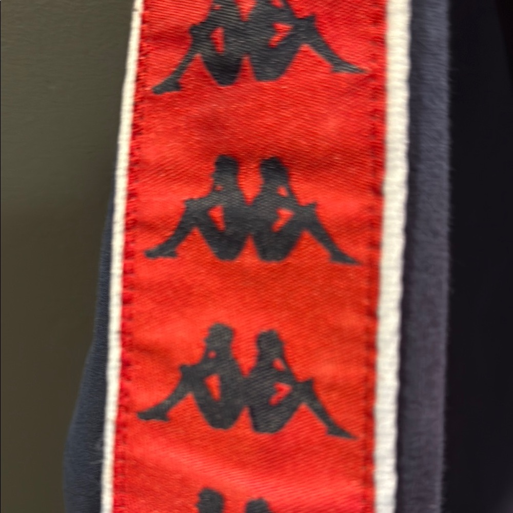 Kappa Blue and Red Sweater with Bold Logo and Stripes - Picture 3 of 4